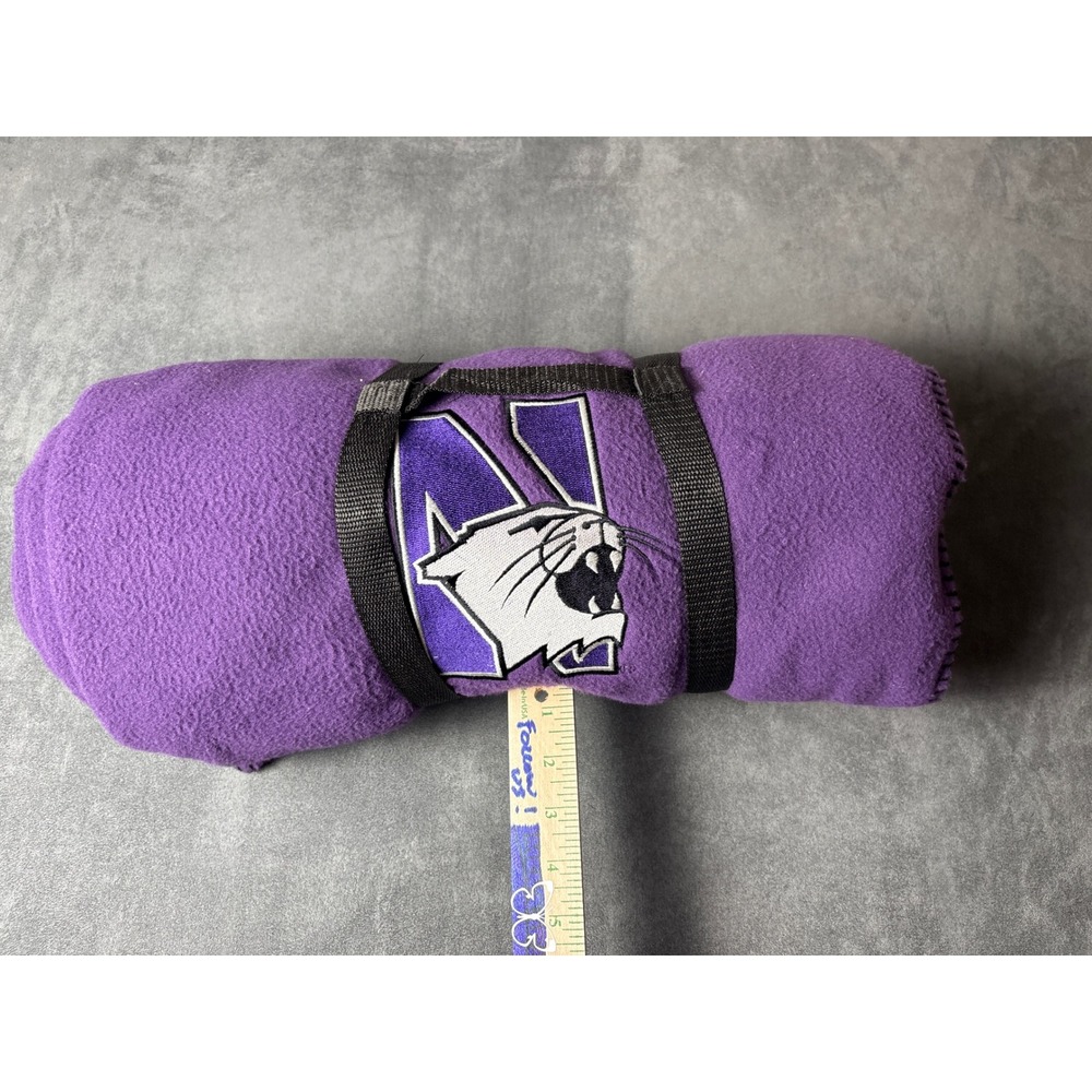 Northwestern Blanket with strap holder